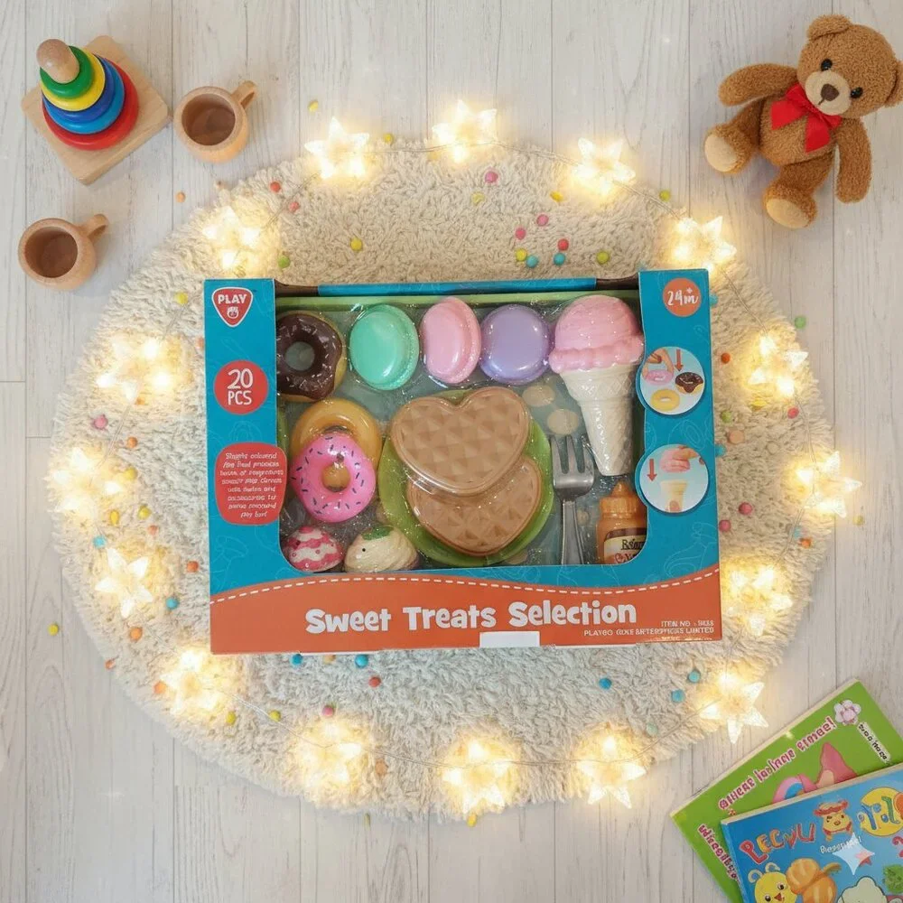Playgo Sweet Treats Selection Play Food Set Bakery Dessert Toy Ages 24M+